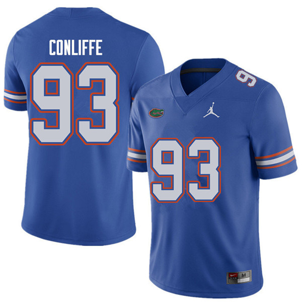 Jordan Brand Men #93 Elijah Conliffe Florida Gators College Football Jerseys Sale-Royal